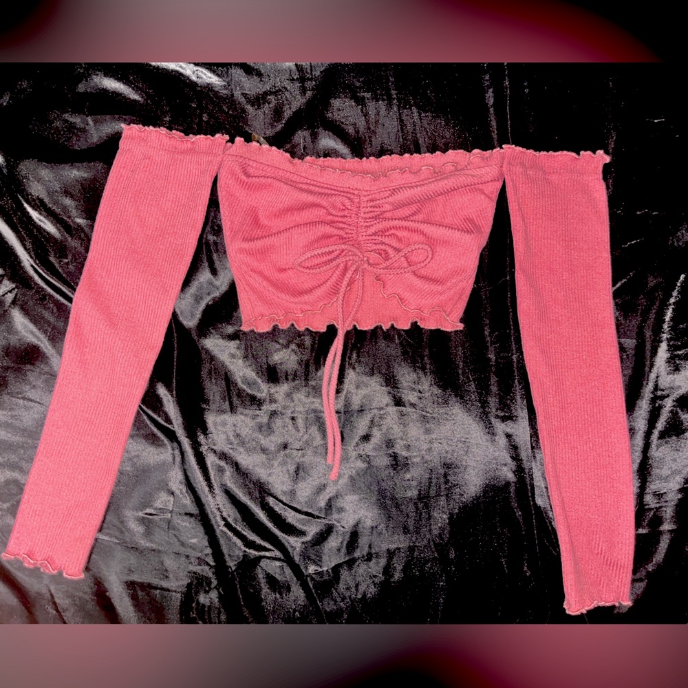 Pink crop top